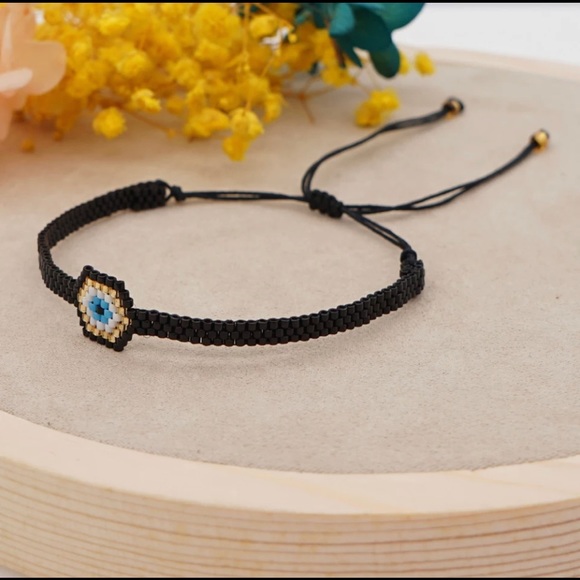 BRAND NEW 🧿 Evil Eye Beaded Adjustable Bracelet - Picture 4 of 5